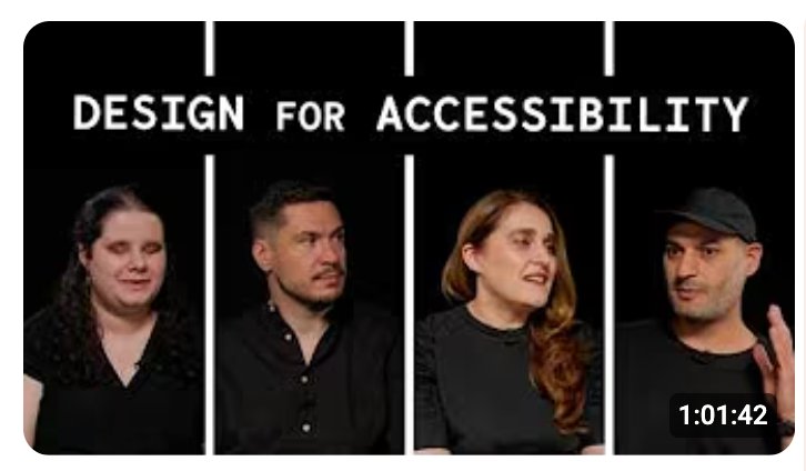 Design for accessibility